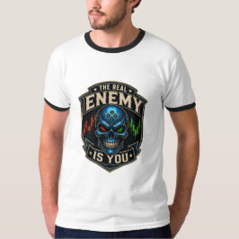 De Echte Vijand Bent Jij Trader Psychologie Schede T-shirt