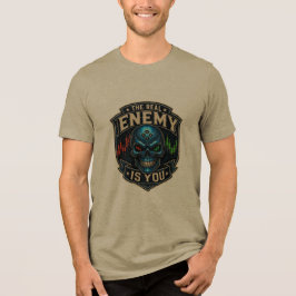 De Echte Vijand Bent Jij Trader Psychologie Schede Tri-Blend Shirt