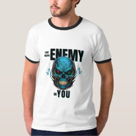 De Echte Vijand Is Jij – Schedel T-shirt