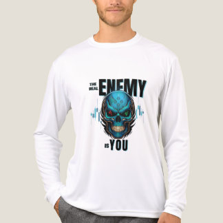 De Echte Vijand Is Jij – Schedel Tri-Blend Shirt