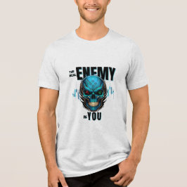 De Echte Vijand Is Jij – Schedel Tri-Blend Shirt