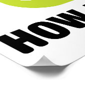 De echte vraag is hoe groot is het Bord? Poster (Hoek)