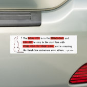 De echte vreugde van behendigheid bumpersticker (Op auto)