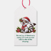 De echte vreugde van Kerstmis Cadeaulabel (Voorkant)