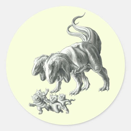 De echte wilde dingen ronde sticker (Voorkant)