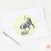De echte wilde dingen ronde sticker (Envelop)