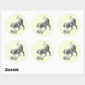 De echte wilde dingen ronde sticker (Vel)