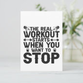 De Echte Workout Strategie Als Je Wil Stoppen Cade Bedankkaart (Staand voorkant)