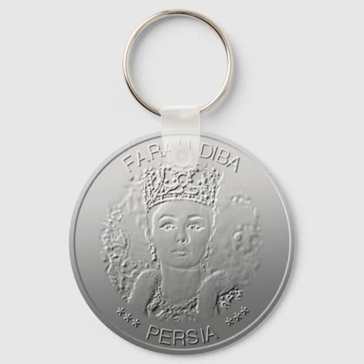 De echtgenoot van Farah Diba Shah Iran Persia ontw Sleutelhanger (Voorkant)