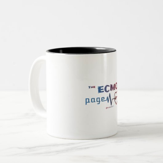 De ECMO-Mok Tweekleurige Koffiemok (Voorkant links)