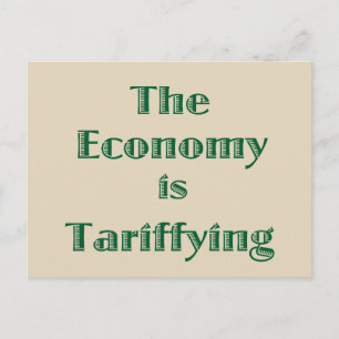 De economie is aan het Tariffiëren Briefkaart