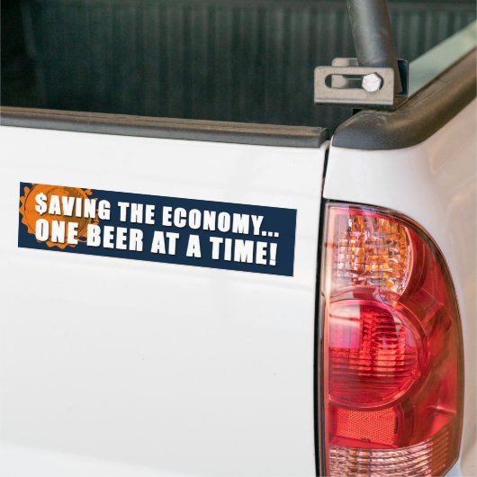 De economie redden...bumpersticker bumpersticker (Op Truck)