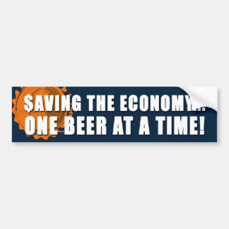 De economie redden...bumpersticker bumpersticker