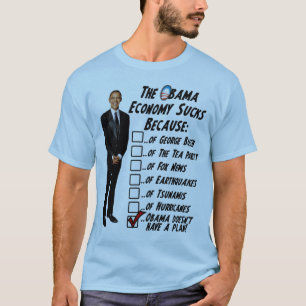 De economie van Obama zweeft T-shirt