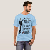 De economie van Obama zweeft T-shirt (Voorkant volledig)