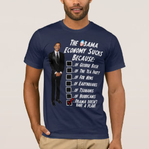 De economie van Obama zweeft T-shirt