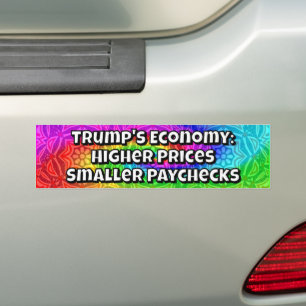 De economie van Trump: hogere prijzen, kleinere lo Bumpersticker