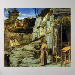 De ecstasy van St. Francis door Giovanni Bellini Poster