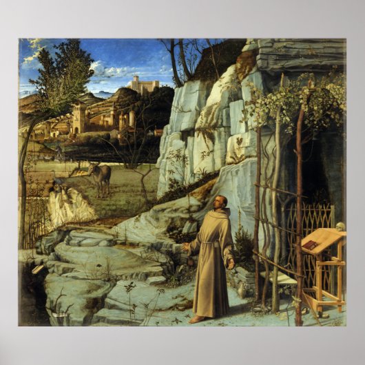 De ecstasy van St. Francis door Giovanni Bellini Poster (Voorkant)