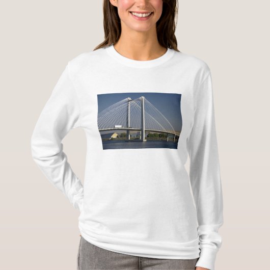 De Ed Hendler Bridge overspant de Columbia T-shirt (Voorkant)