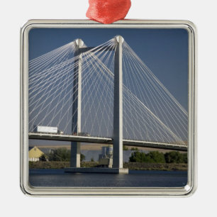 De Ed Hendler-brug overspant de rivier de Columbia Metalen Ornament