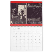 De Edgar Allan Poe en Harry Clarke Wall Agenda Kalender (Mar 2026)