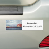 De Edmund Fitzgerald Bumpersticker (Op auto)