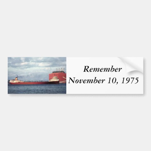 De Edmund Fitzgerald Bumpersticker (Voorkant)