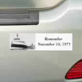 De Edmund Fitzgerald Bumpersticker (Op auto)