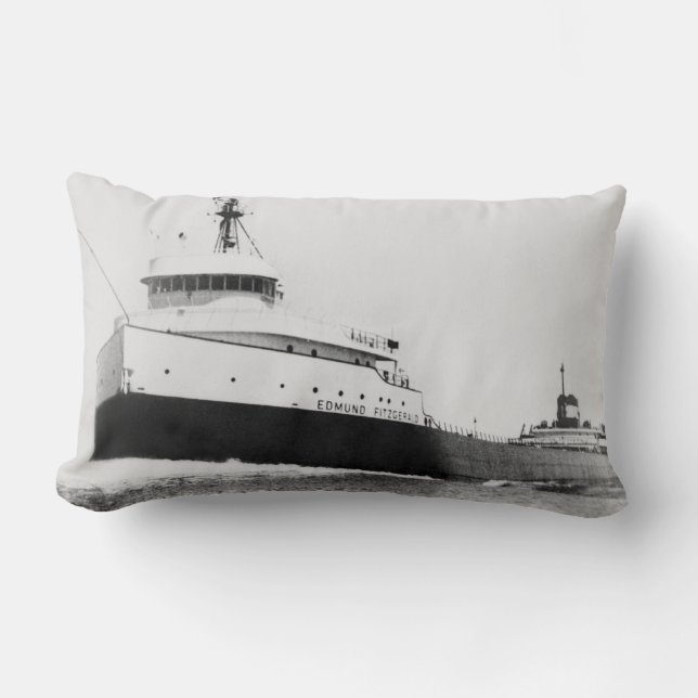 De Edmund Fitzgerald  Grote Meren Kussen (Voorkant)