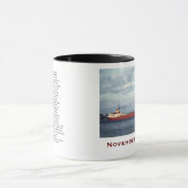 De Edmund Fitzgerald met bemanningsnamen Mok (Midden)