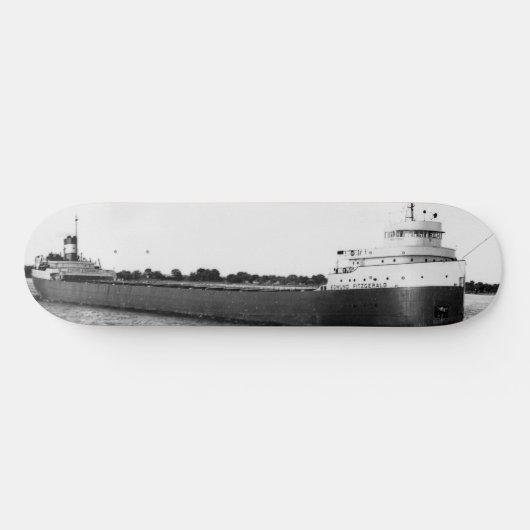 De Edmund Fitzgerald met bemanningsnamen Persoonlijk Skateboard (Horizontaal)