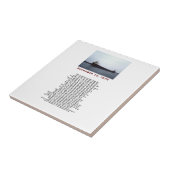 De Edmund Fitzgerald met de Crew Names Gift Box Tegeltje (Zijkant)