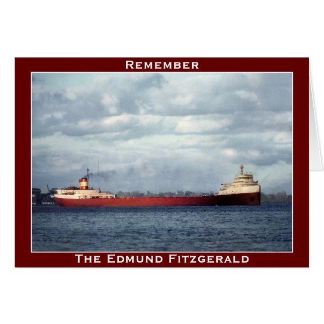 De Edmund Fitzgerald op de St. Clair (Voorkant Horizontaal)