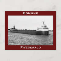 De Edmund Fitzgerald op de St. Clair (B&W)