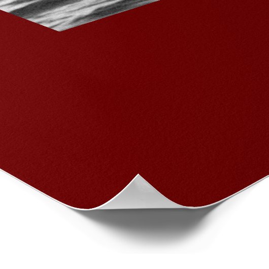 De Edmund Fitzgerald op de St. Clair (B&W) Poster (Hoek)