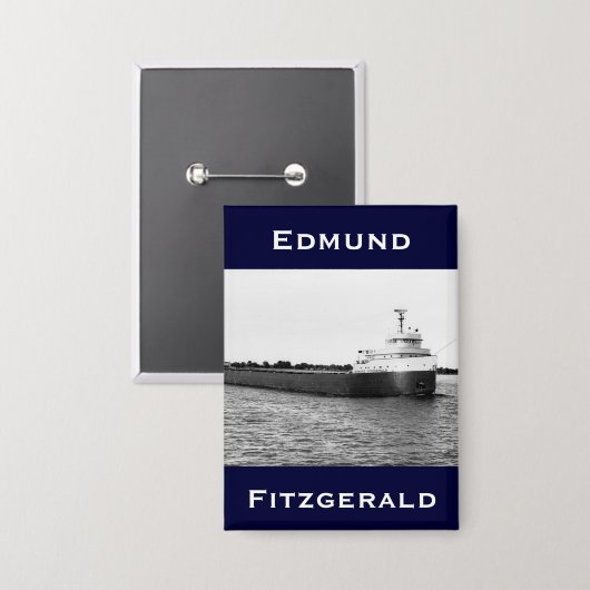 De Edmund Fitzgerald op de St. Clair Button (Voorkant / Achterkant)