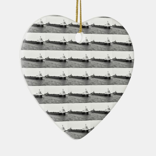 De Edmund Fitzgerald op de St. Clair Keramisch Ornament (Rechts)