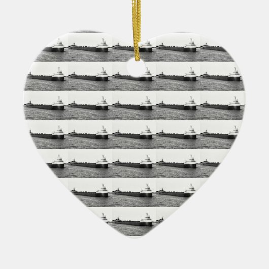 De Edmund Fitzgerald op de St. Clair Keramisch Ornament (Voorkant)