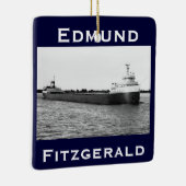 De Edmund Fitzgerald op de St. Clair Keramisch Ornament (Rechts)