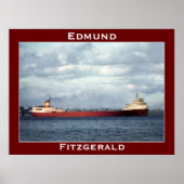 De Edmund Fitzgerald op de St. Clair Poster (Voorkant)