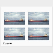 De Edmund Fitzgerald op de St. Clair Rechthoekige Sticker (Vel)