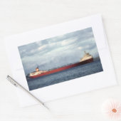 De Edmund Fitzgerald op de St. Clair Rechthoekige Sticker (Envelop)