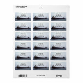 De Edmund Fitzgerald op de St. Clair-rivier Etiket (Full Sheet)