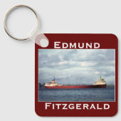 De Edmund Fitzgerald op de St. Clair Sleutelhanger (Voorkant)