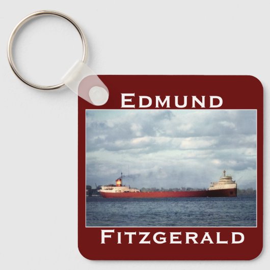 De Edmund Fitzgerald op de St. Clair Sleutelhanger (Voorkant)
