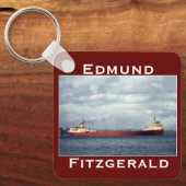 De Edmund Fitzgerald op de St. Clair Sleutelhanger (Voorkant)