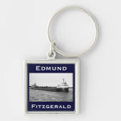 De Edmund Fitzgerald op de St. Clair Sleutelhanger (Voorkant)