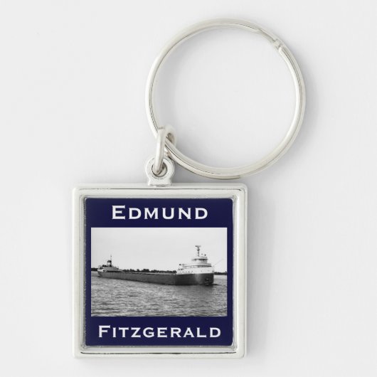 De Edmund Fitzgerald op de St. Clair Sleutelhanger (Voorkant)