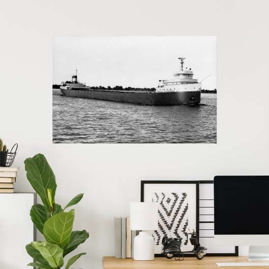 De Edmund Fitzgerald Poster (Thuiskantoor)